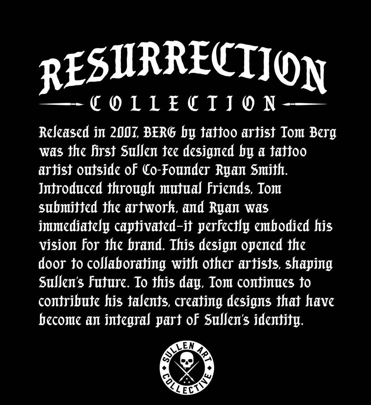 SULLEN CLOTHING BERG WHITE STANDARD T-SHIRT