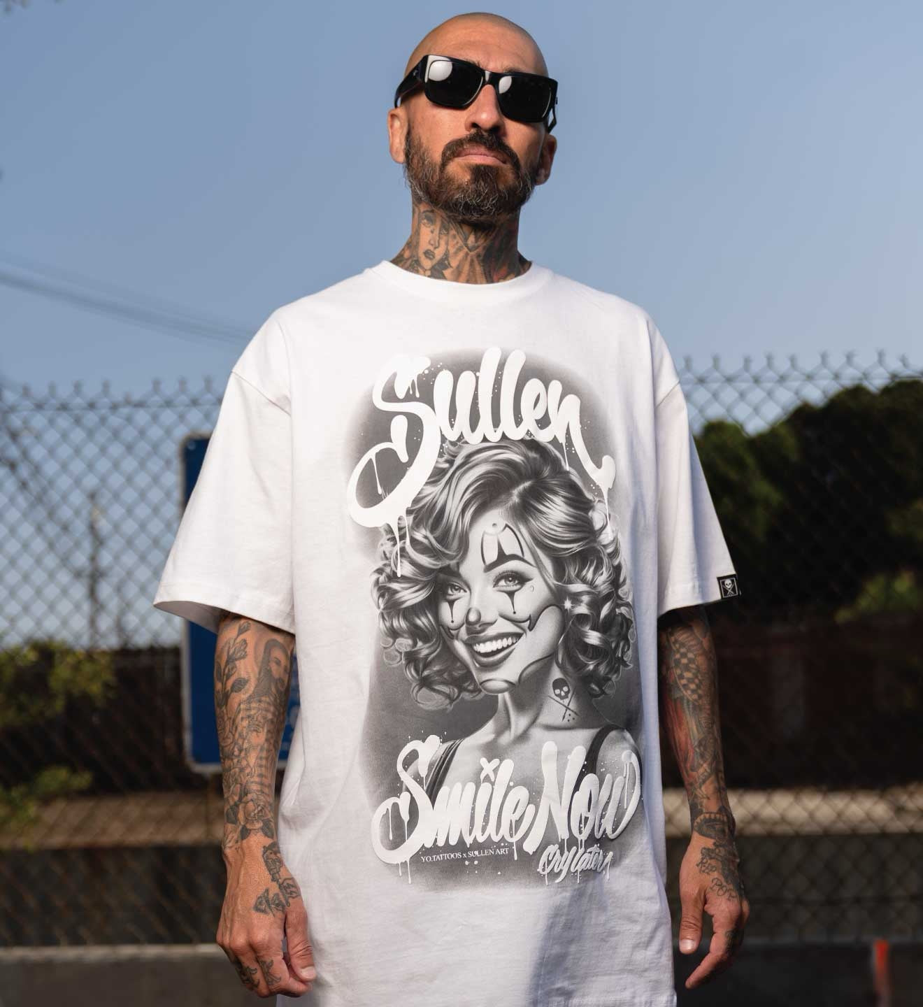 SULLEN CLOTHING YO PAYASA STANDARD WHITE T-SHIRT