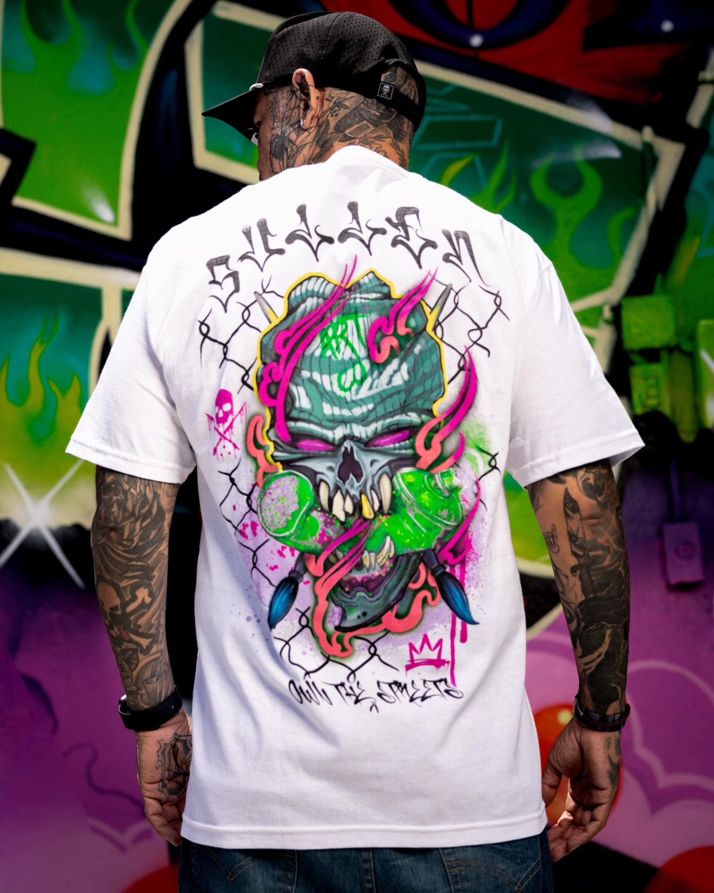 SULLEN CLOTHING CHEMICAL SWIRL WHITE STANDARD T-SHIRT
