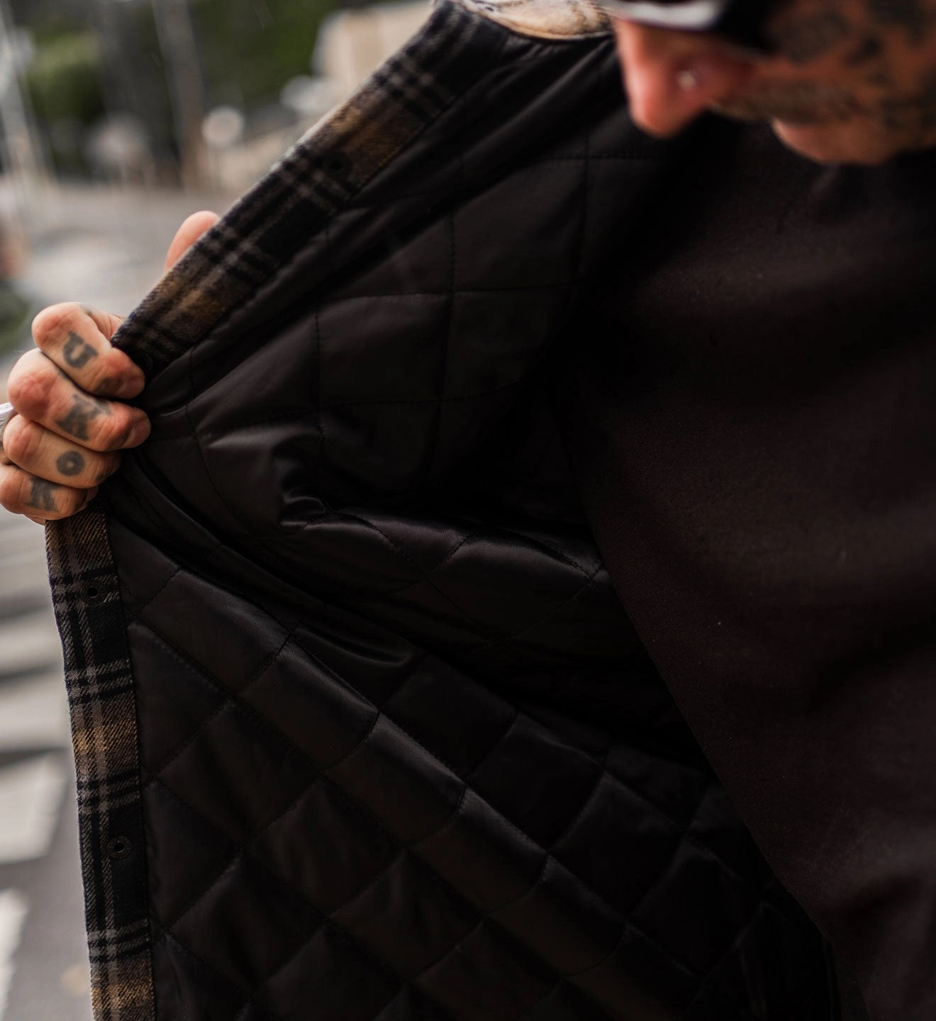 SULLEN CLOTHING  VORTEX QUILTED FLANNEL JACKET