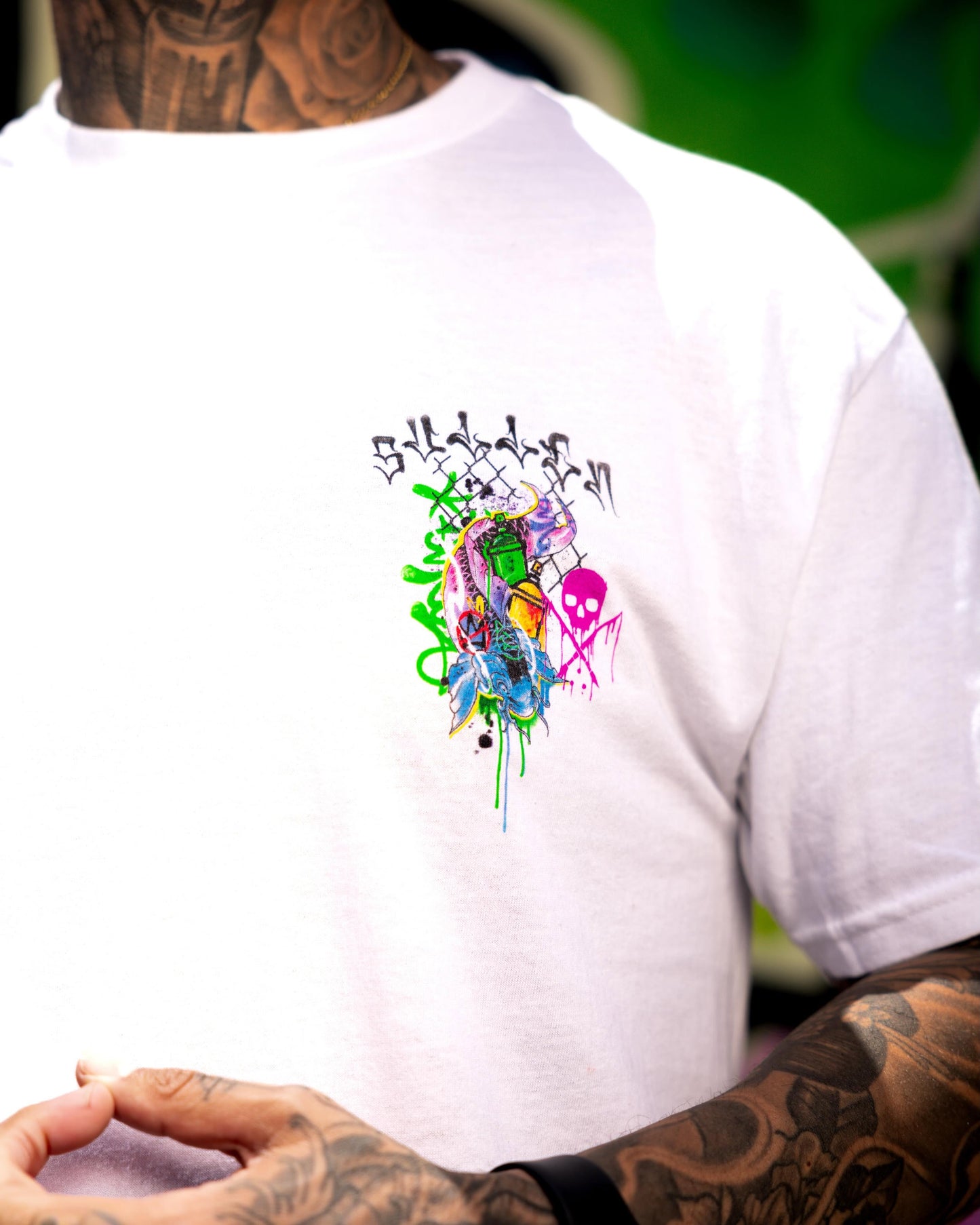 SULLEN CLOTHING CHEMICAL SWIRL WHITE STANDARD T-SHIRT