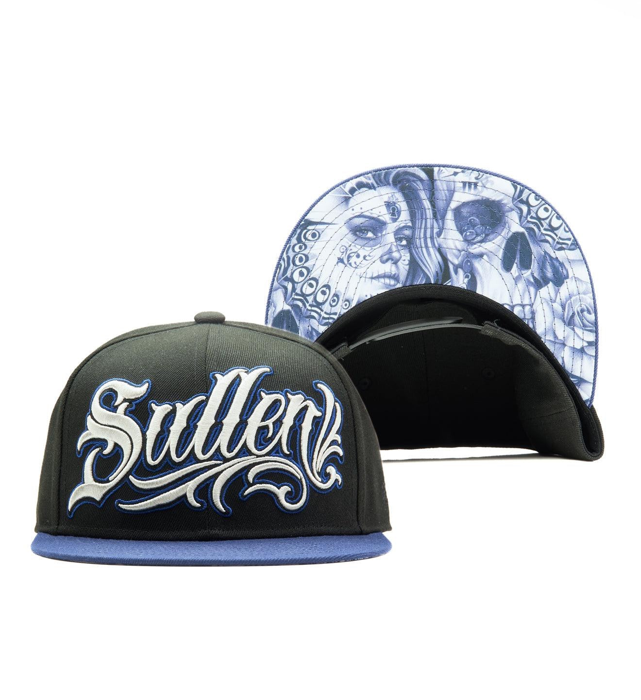 SULLEN CLOTHING NATHAN HARKER BLACK & BLUE SNAPBACK CAP