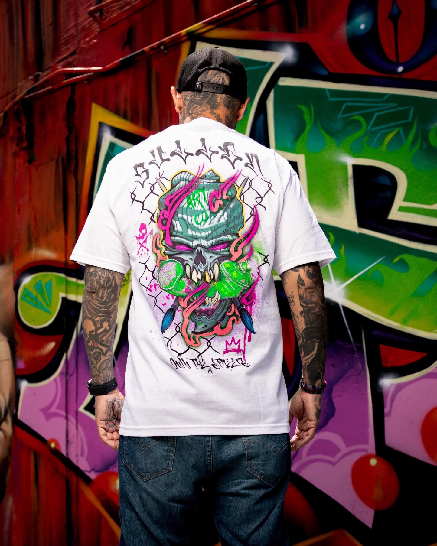 SULLEN CLOTHING CHEMICAL SWIRL WHITE STANDARD T-SHIRT