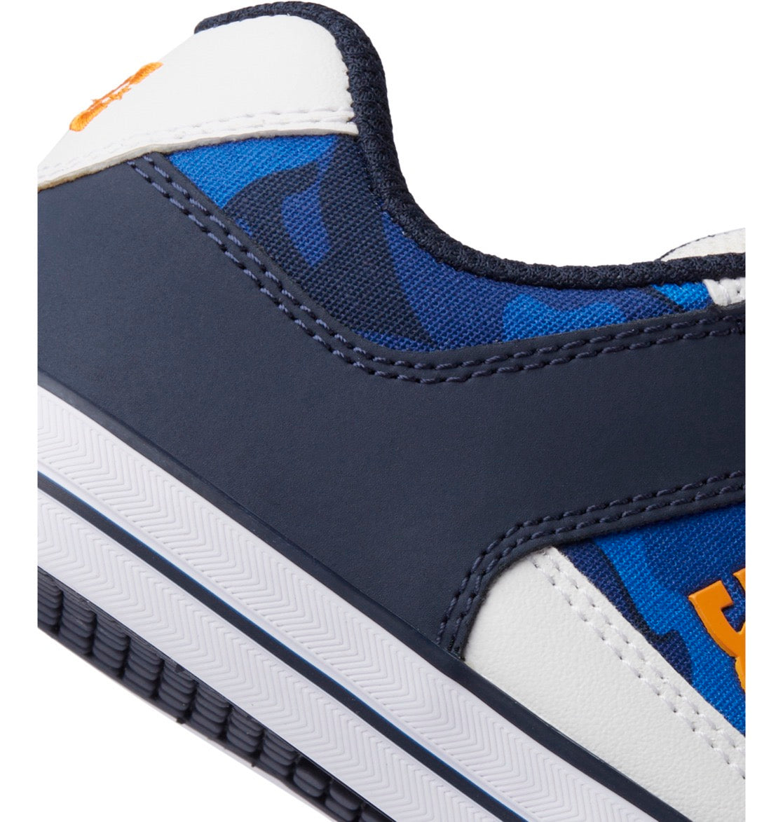 DC SHOES PURE ELASTIC SHADY BLUE ORANGE KIDS TRAINERS