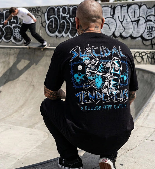 SULLEN CLOTHING X SUICIDAL TENDENCIES  ST SK8R "1 TON" OVERSIZED HEAVYWEIGHT PREMIUM T-SHIRT