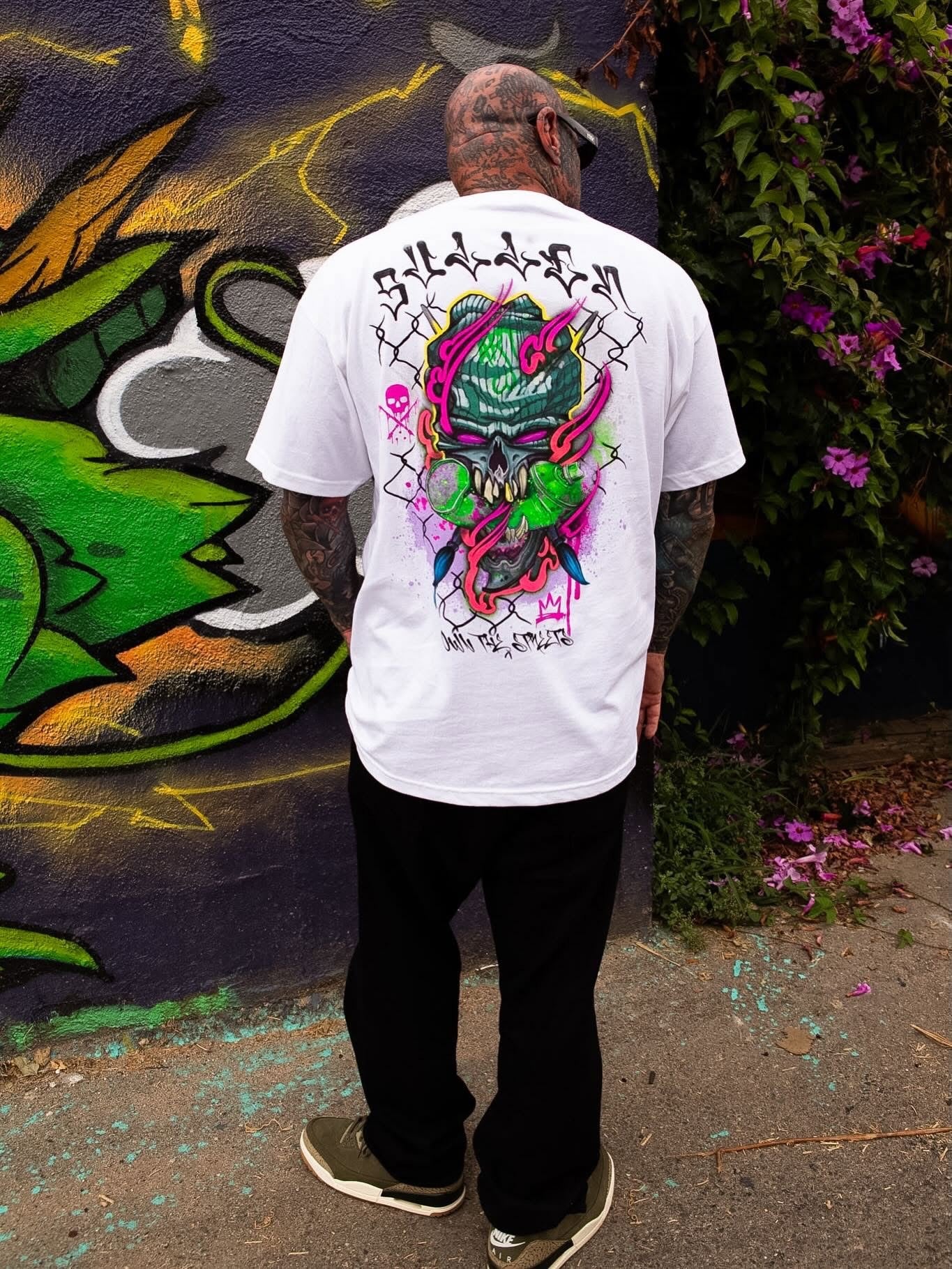 SULLEN CLOTHING CHEMICAL SWIRL WHITE STANDARD T-SHIRT