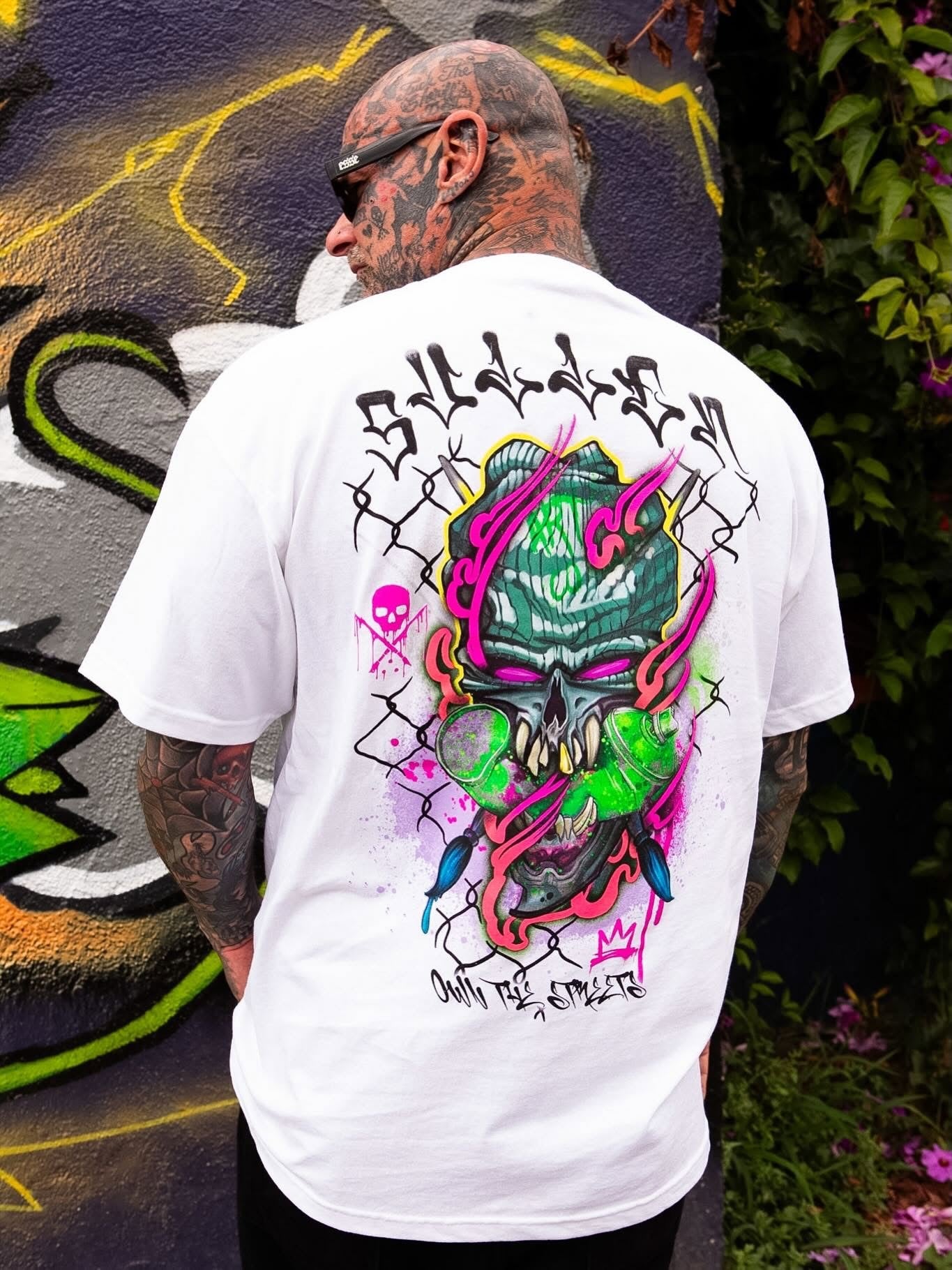 SULLEN CLOTHING CHEMICAL SWIRL WHITE STANDARD T-SHIRT