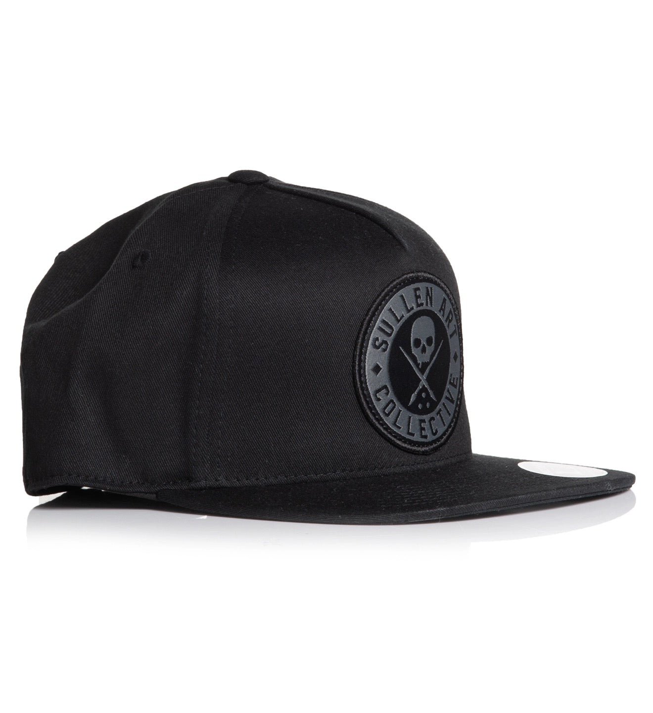 SULLEN CLOTHING BOH LOGO BLACK & GREY FLAT SNAPBACK CAP HAT