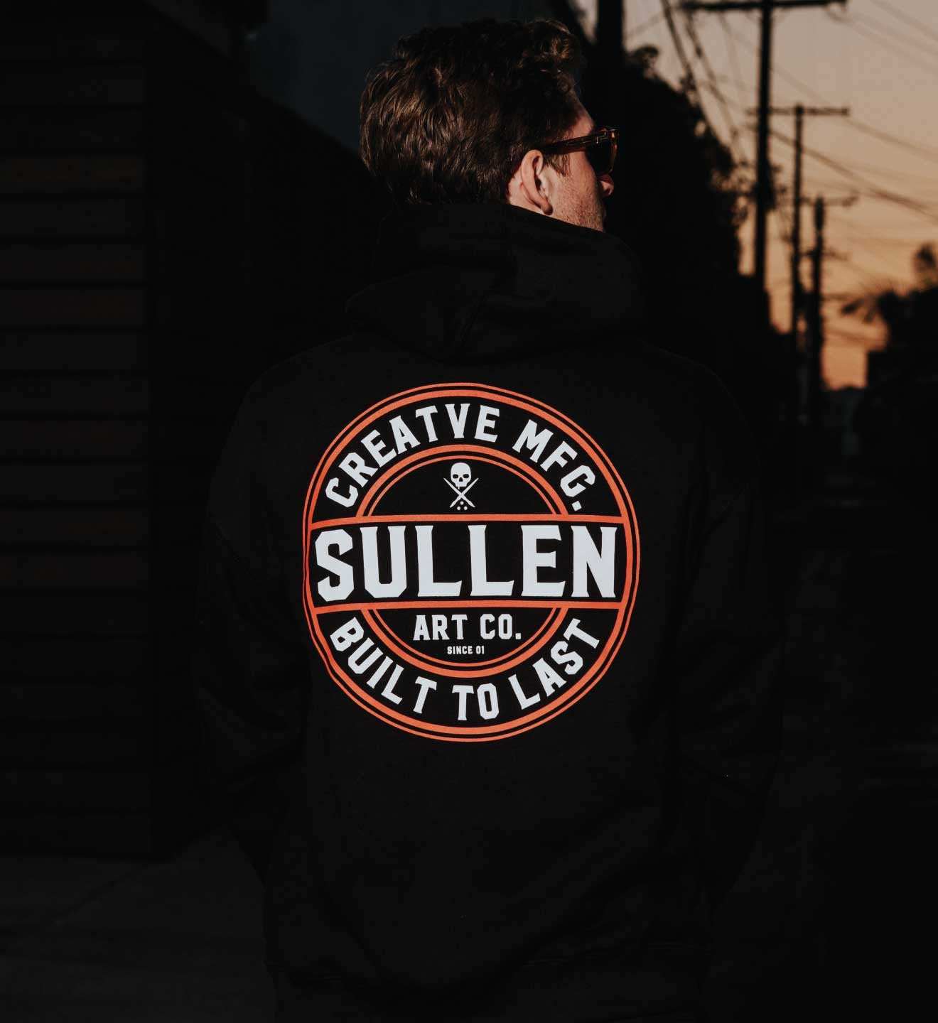 SULLEN CLOTHING CREATIVE CORP BLACK PULLOVER HOODIE