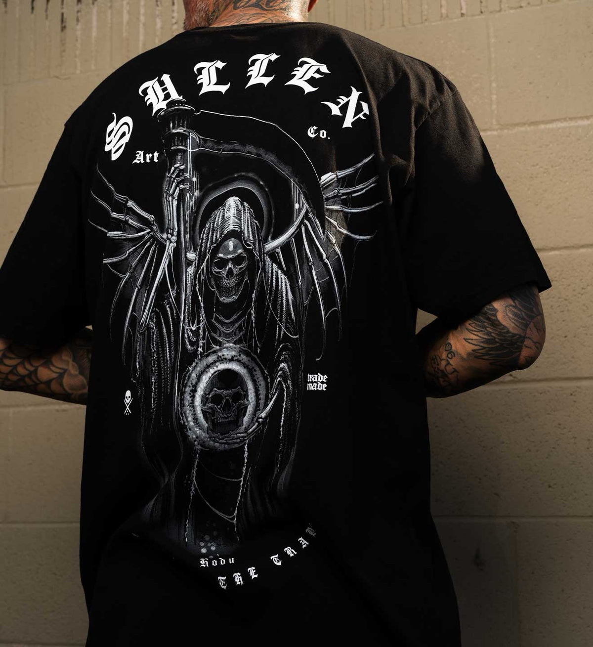 SULLEN CLOTHING HODU REAPER JET BLACK PREMIUM T-SHIRT
