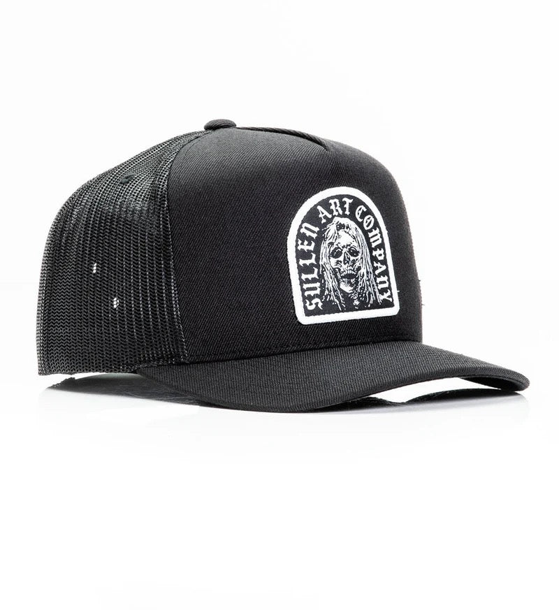 SULLEN CLOTHING CREAPER BLACK SNAPBACK TRUCKER CAP HAT
