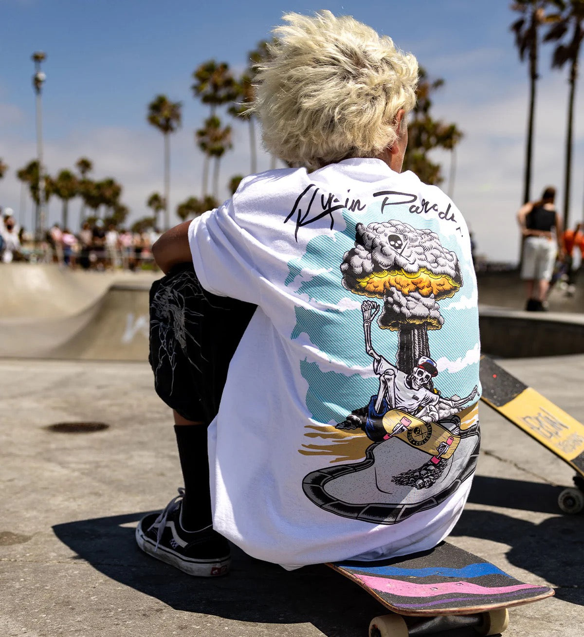 SULLEN CLOTHING RIP IN PARADISE WHITE STANDARD T-SHIRT