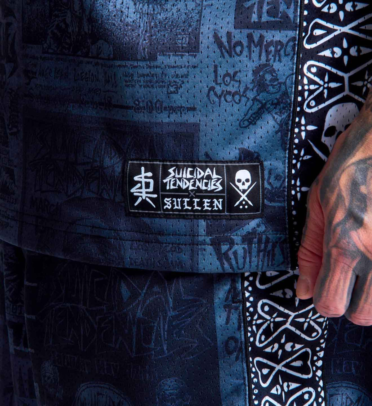 SULLEN CLOTHING X ST POSTED GREY JERSEY TANK VEST