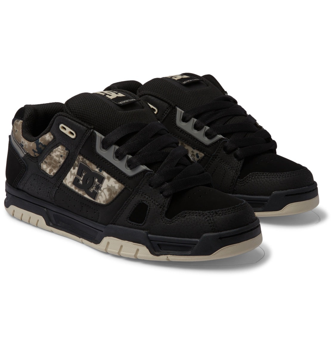 DC SHOES STAG BLACK GREY BROWN TRAINERS