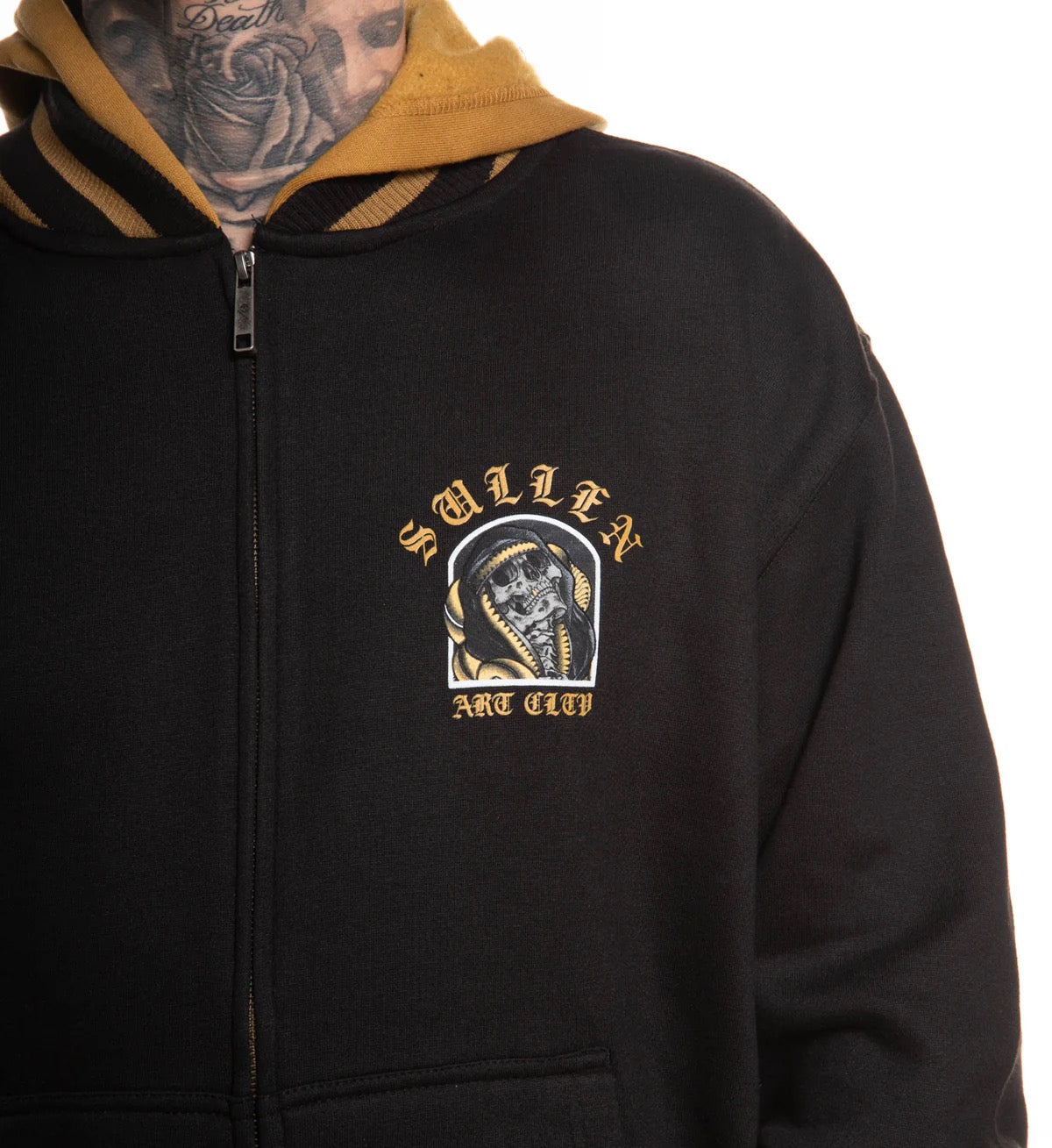 SULLEN CLOTHING RUBAN BANEZ ZIP UP FLEECE HOODIE