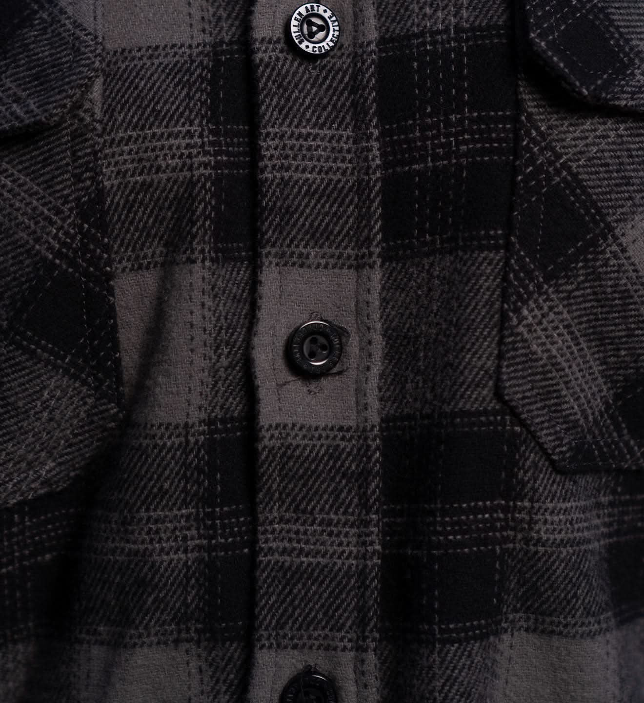 SULLEN CLOTHING DIAMOND  BLACK & GREY FLANNEL SHIRT