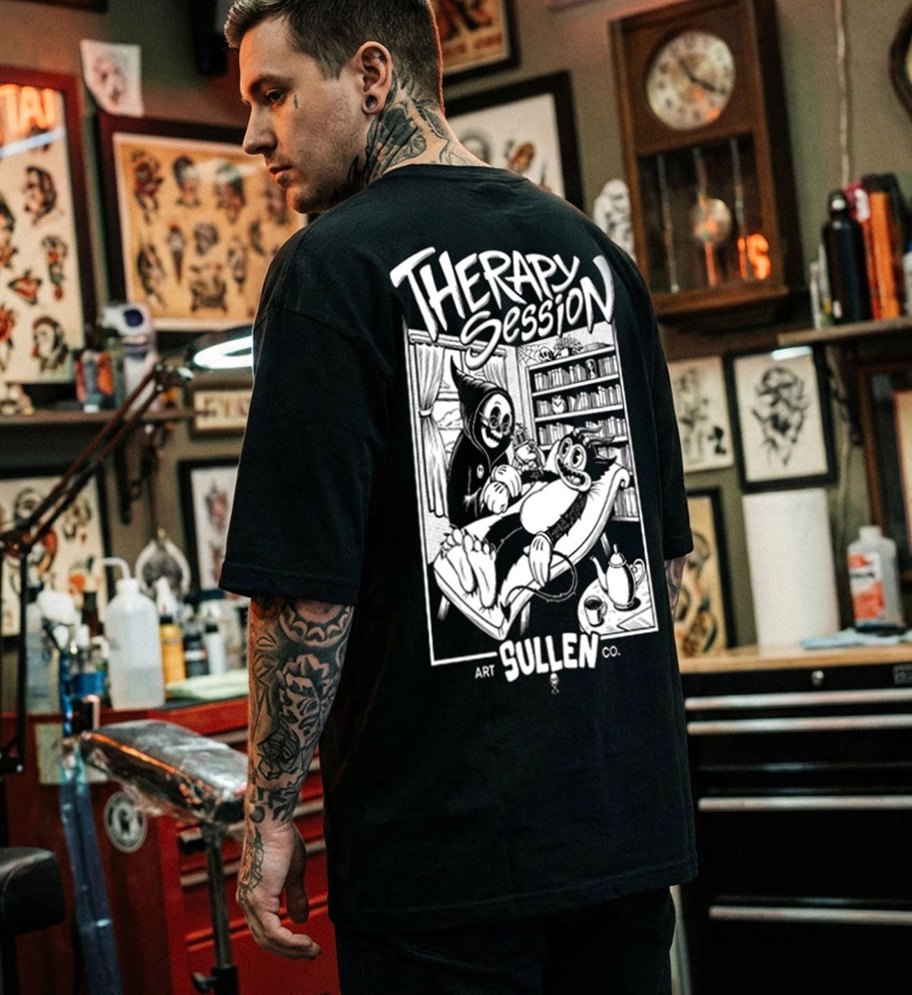 SULLEN CLOTHING THERAPY SESSION '1 TON' OVERSIZED HEAVYWEIGHT PREMIUM T-SHIRT