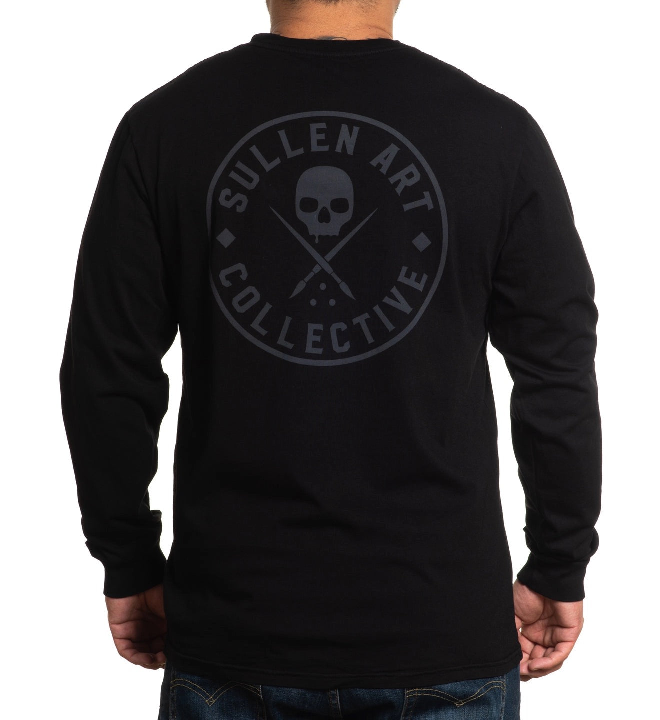 SULLEN CLOTHING EVER JET BLACK LONG SLEEVE T-SHIRT