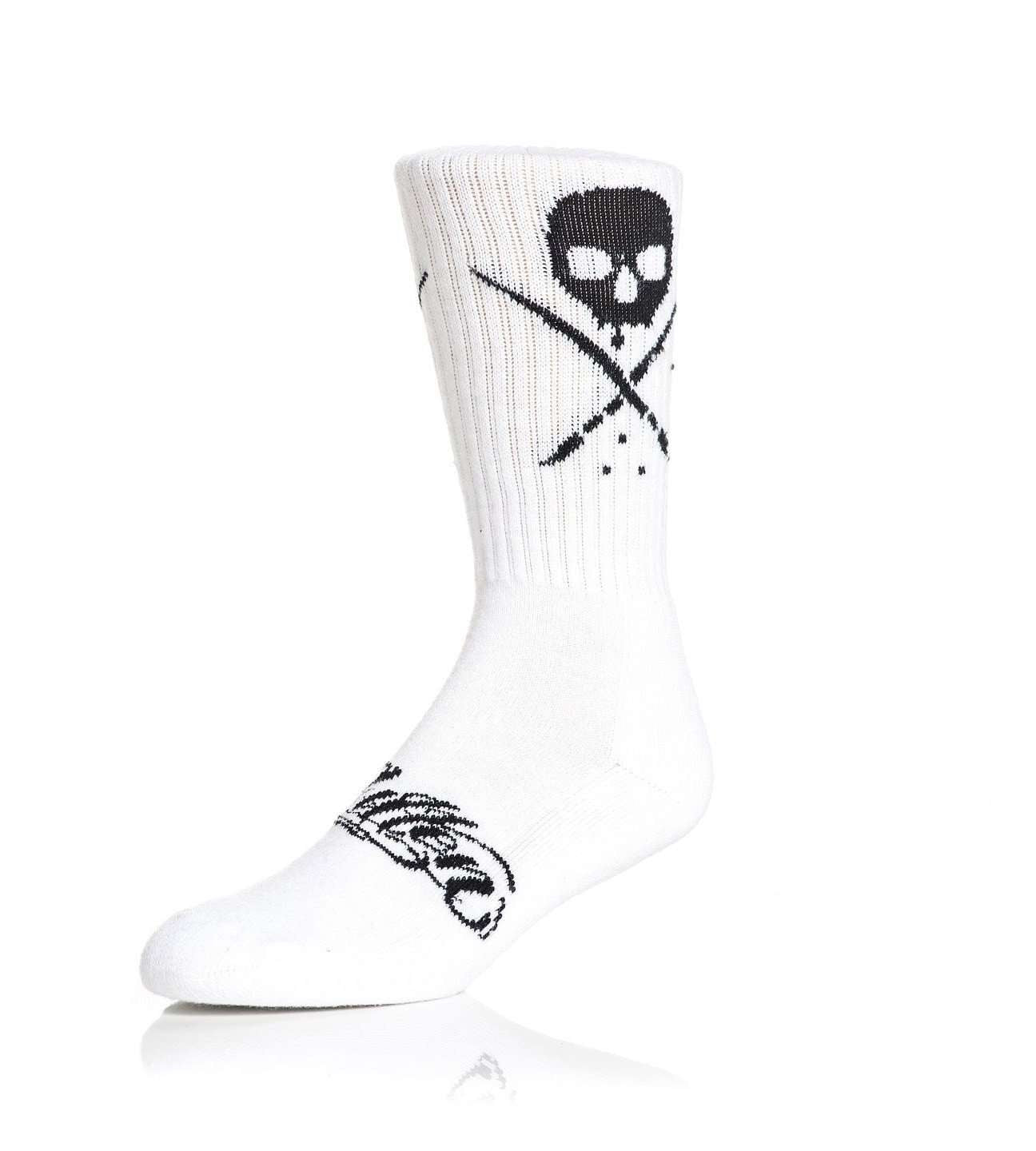 SULLEN CLOTHING STANDARD ISSUE WHITE & BLACK SOCKS (UK 6-11)