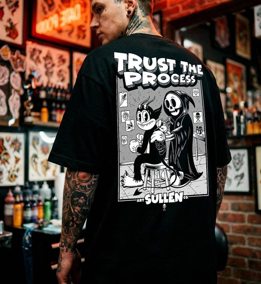 SULLEN CLOTHING TRUST THE PROCESS '1 TON' OVERSIZED PREMIUM HEAVYWEIGHT T-SHIRT