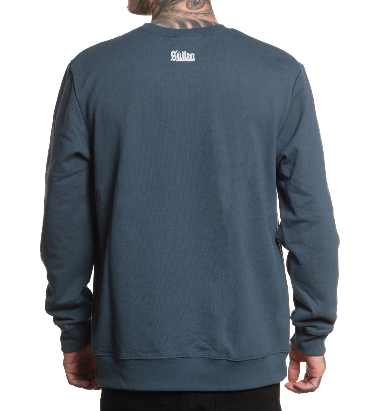 SULLEN CLOTHING BADGE LS CREW ORION BLUE SWEATSHIRT