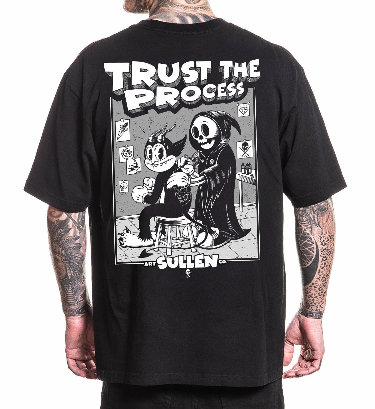SULLEN CLOTHING TRUST THE PROCESS '1 TON' OVERSIZED PREMIUM HEAVYWEIGHT T-SHIRT