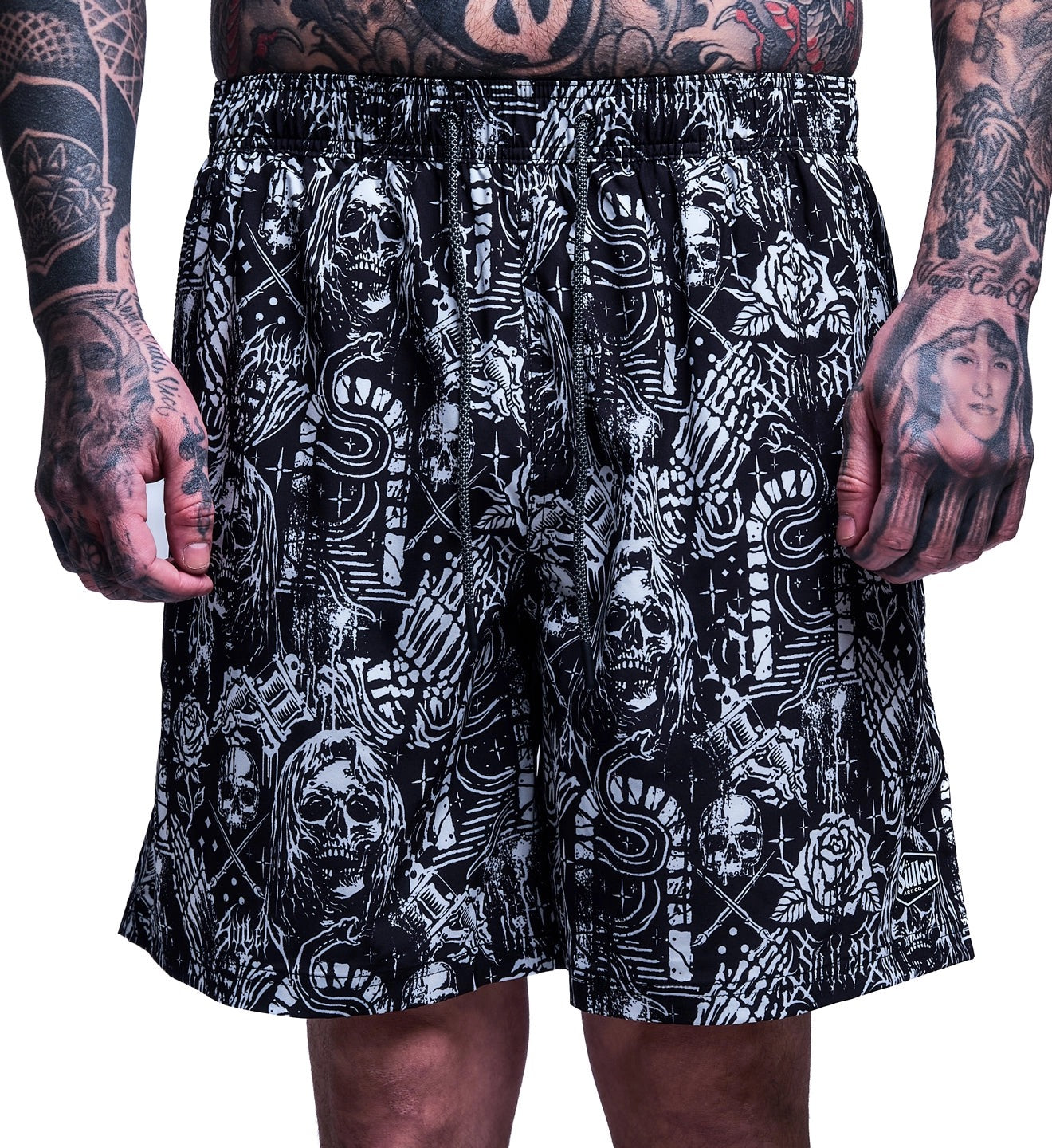 SULLEN CLOTHING CREEPING DEATH E-WAIST BOARDSHORTS