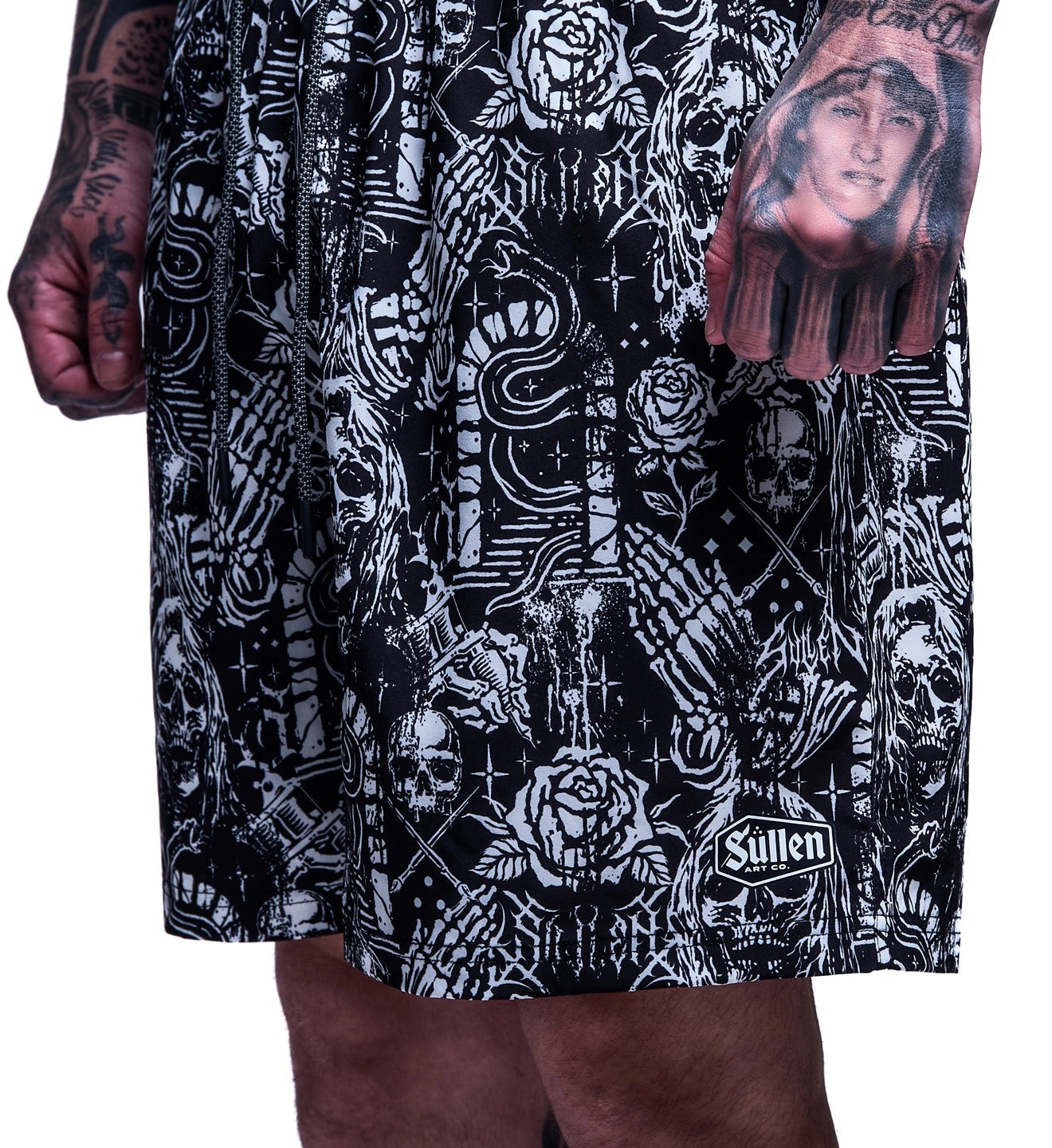 SULLEN CLOTHING CREEPING DEATH E-WAIST BOARDSHORTS