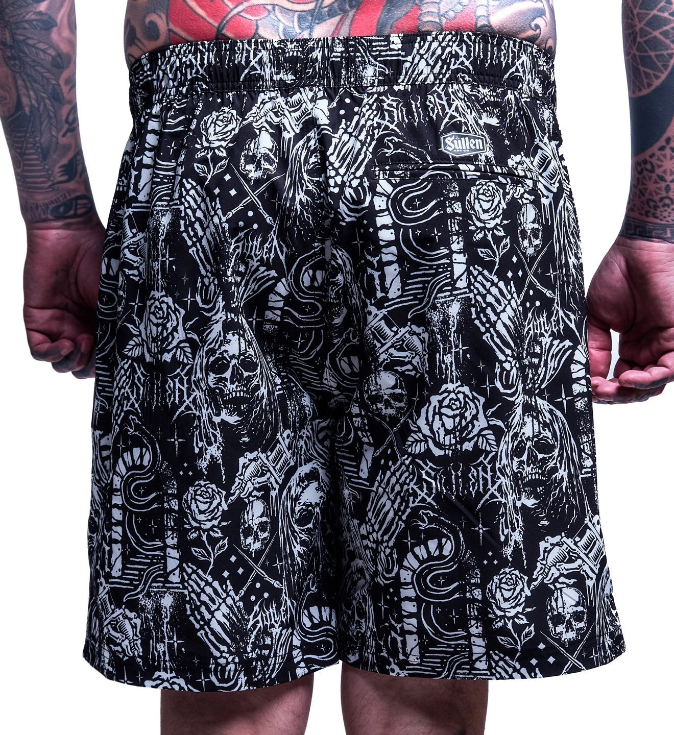 SULLEN CLOTHING CREEPING DEATH E-WAIST BOARDSHORTS