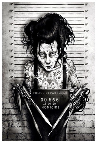 EDDIE MUGSHOT ART PRINT