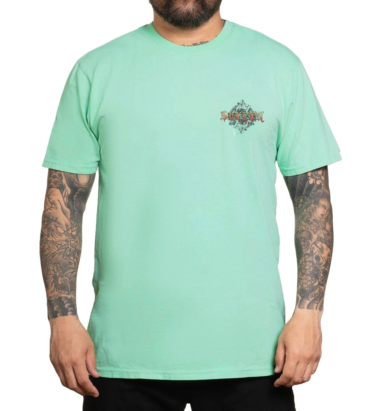 SULLEN CLOTHING DEATH BARREL ICE GREEN PREMIUM T-SHIRT