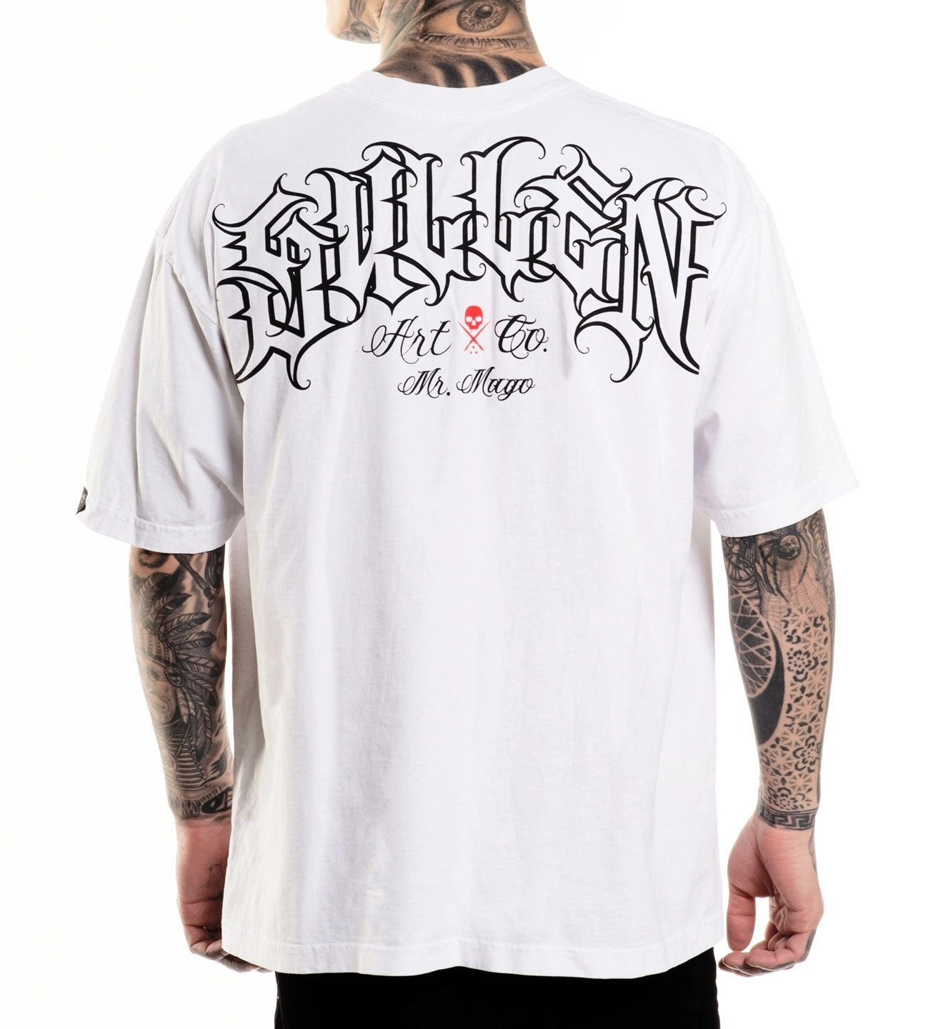 SULLEN CLOTHING MR. MAGO "1 TON" WHITE PREMIUM HEAVYWEIGHT T-SHIRT
