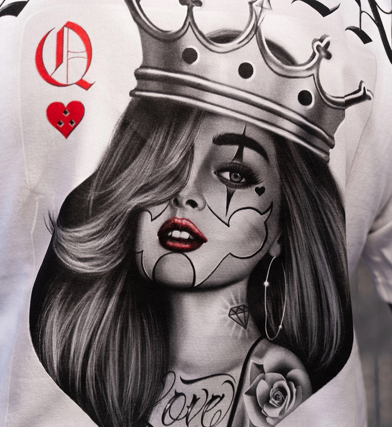 SULLEN CLOTHING QUEEN OF LOVE WHITE STANDARD T-SHIRT