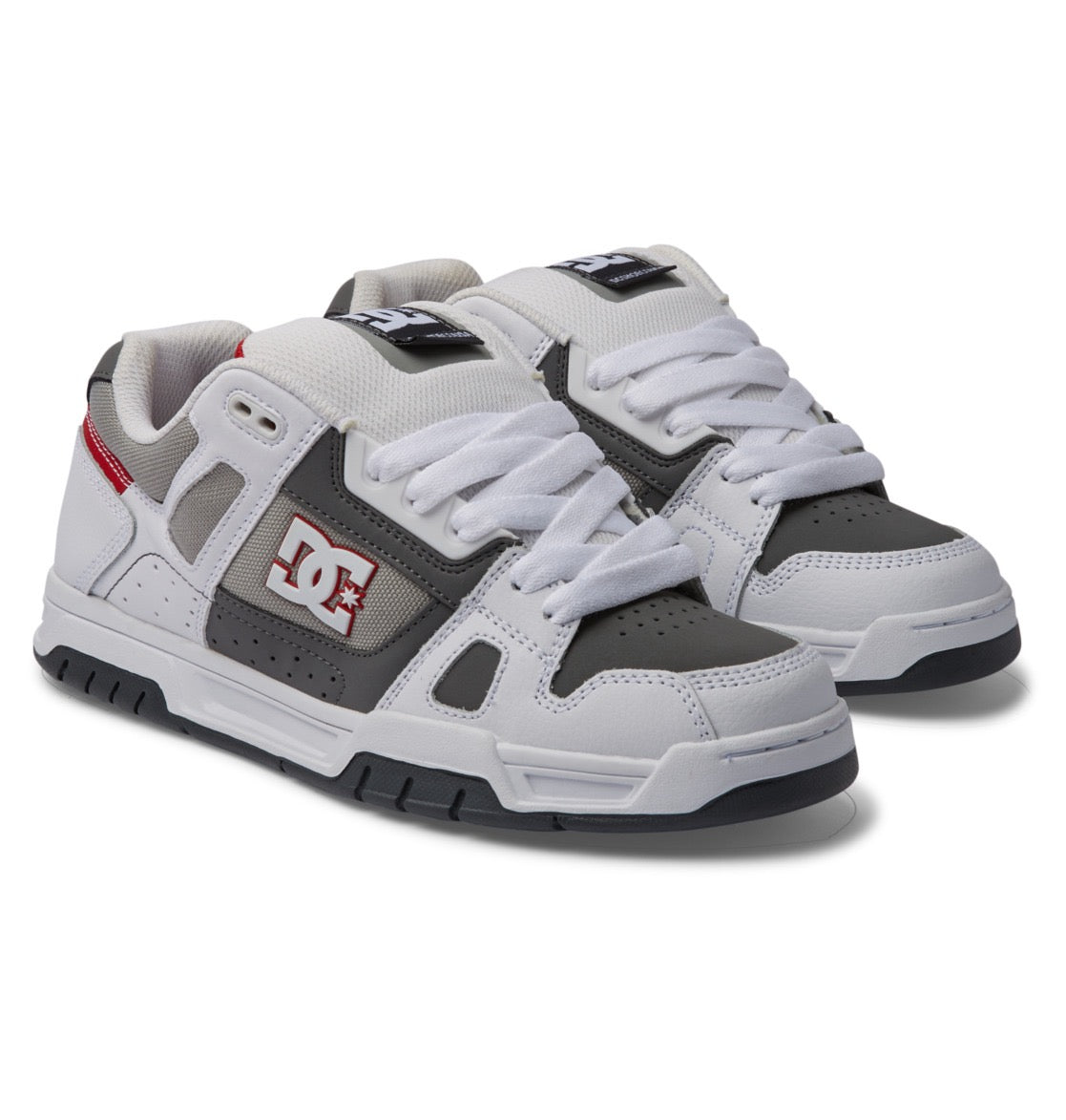 DC SHOES STAG WHITE GREY GREY TRAINERS