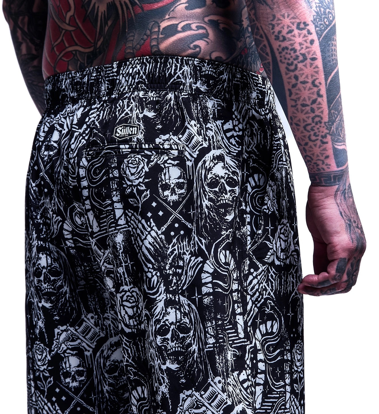 SULLEN CLOTHING CREEPING DEATH E-WAIST BOARDSHORTS