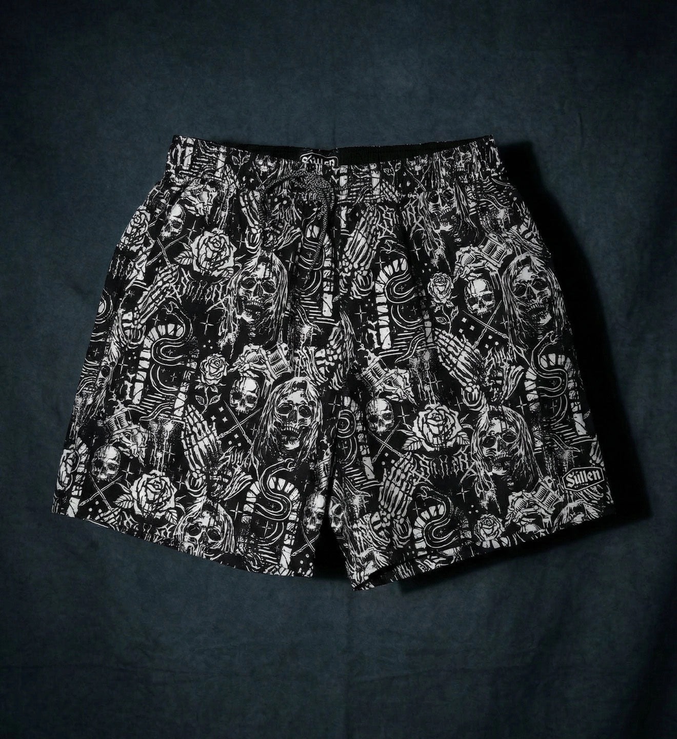 SULLEN CLOTHING CREEPING DEATH E-WAIST BOARDSHORTS
