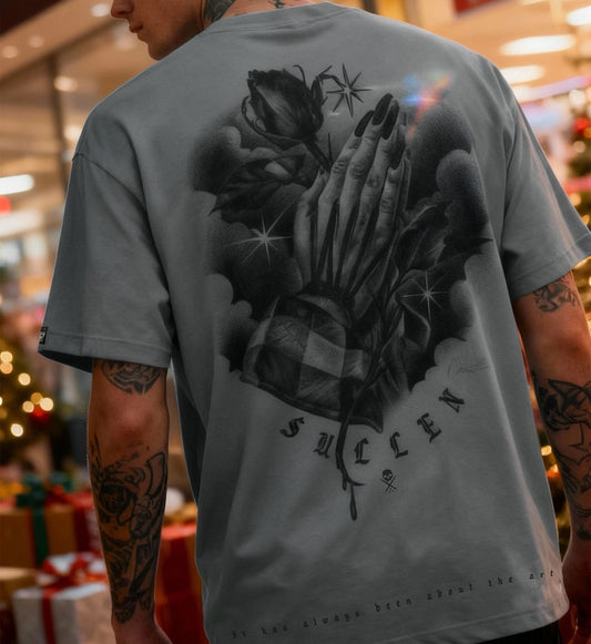 SULLEN CLOTHING PRAYERS BLUE STONE GREY PREMIUM T-SHIRT