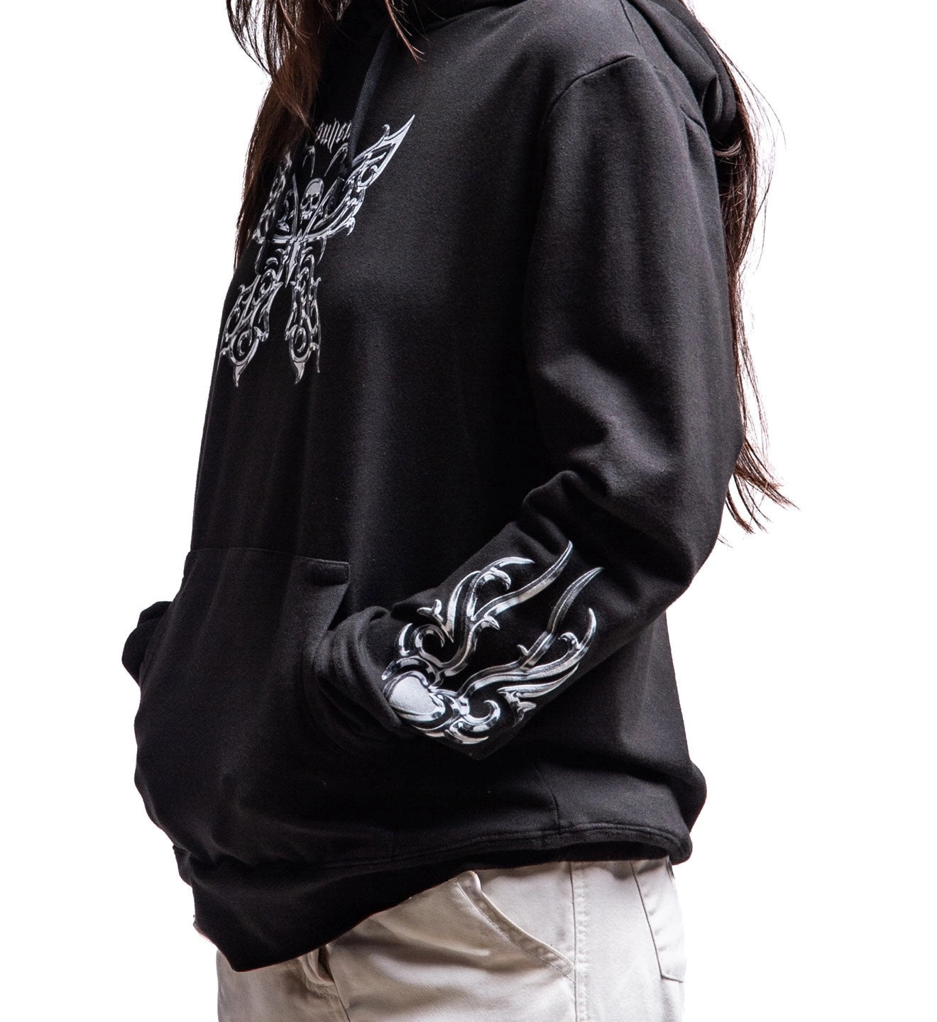 SULLEN CLOTHING CHROME BUTTERFLY WOMEN'S HOODIE