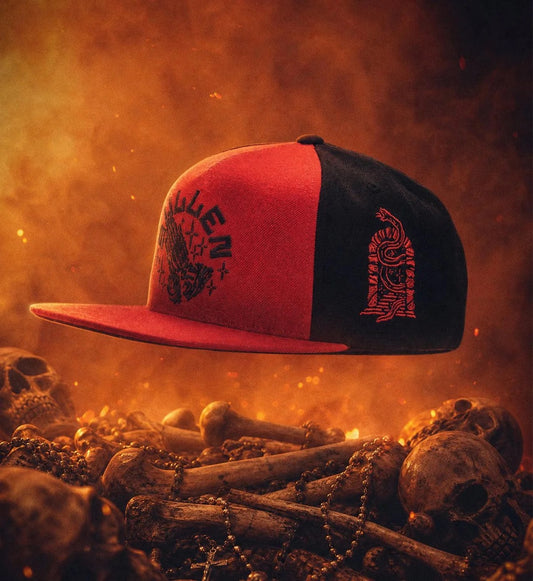 SULLEN CLOTHING AFTERLIFE RED & BLACK SNAPBACK CAP