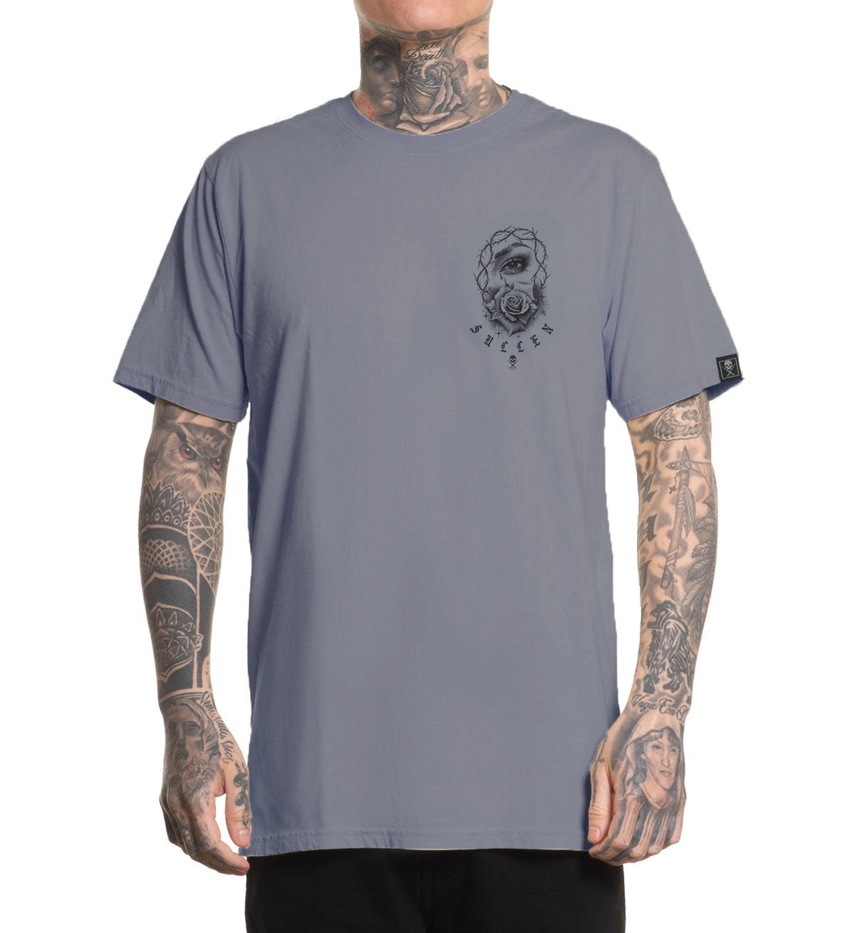SULLEN CLOTHING PRAYERS BLUE STONE GREY PREMIUM T-SHIRT
