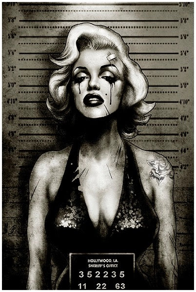 MONROE MUGSHOT ART PRINT