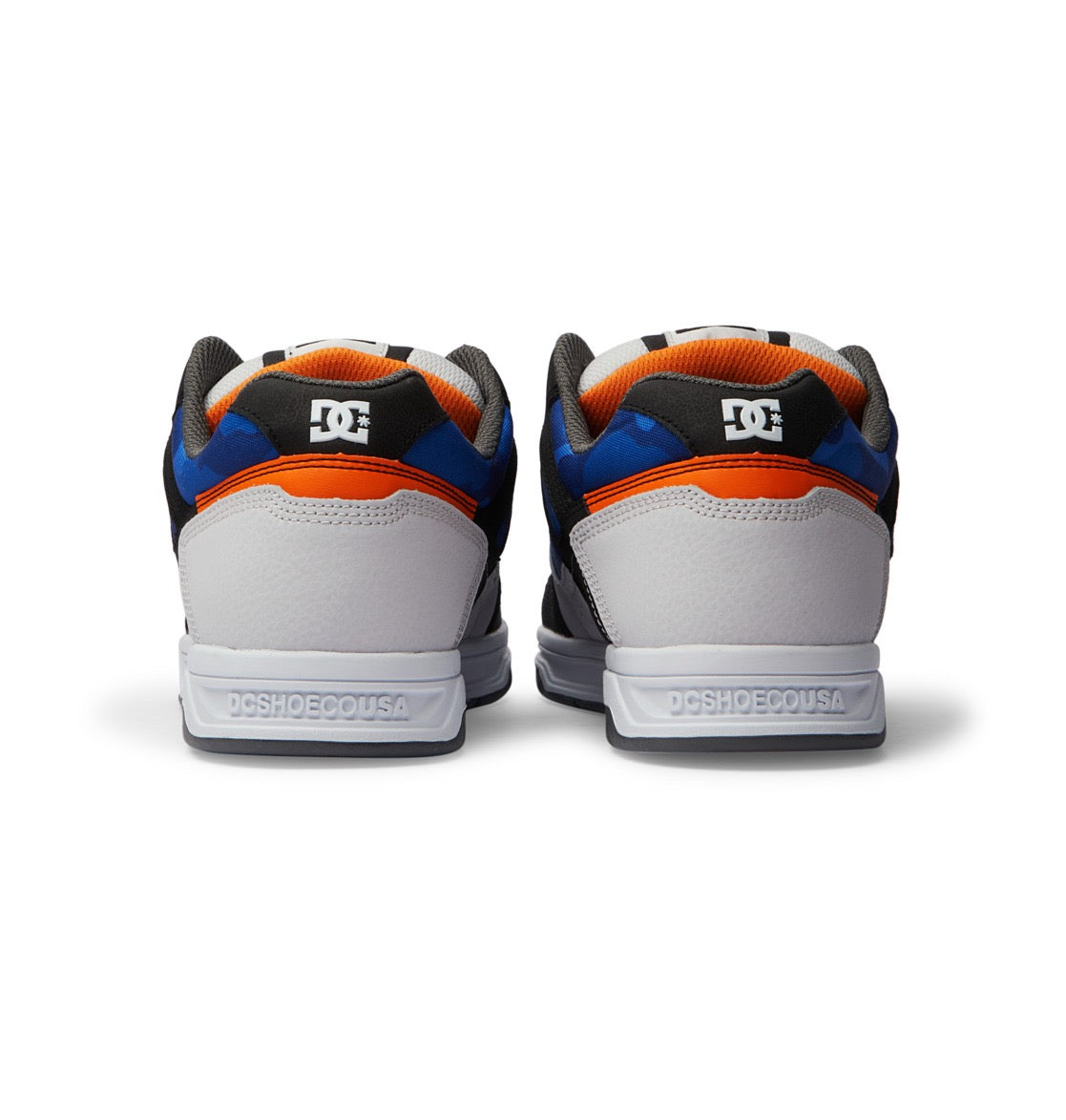 DC SHOES STAG WHITE BLACK ORANGE TRAINERS