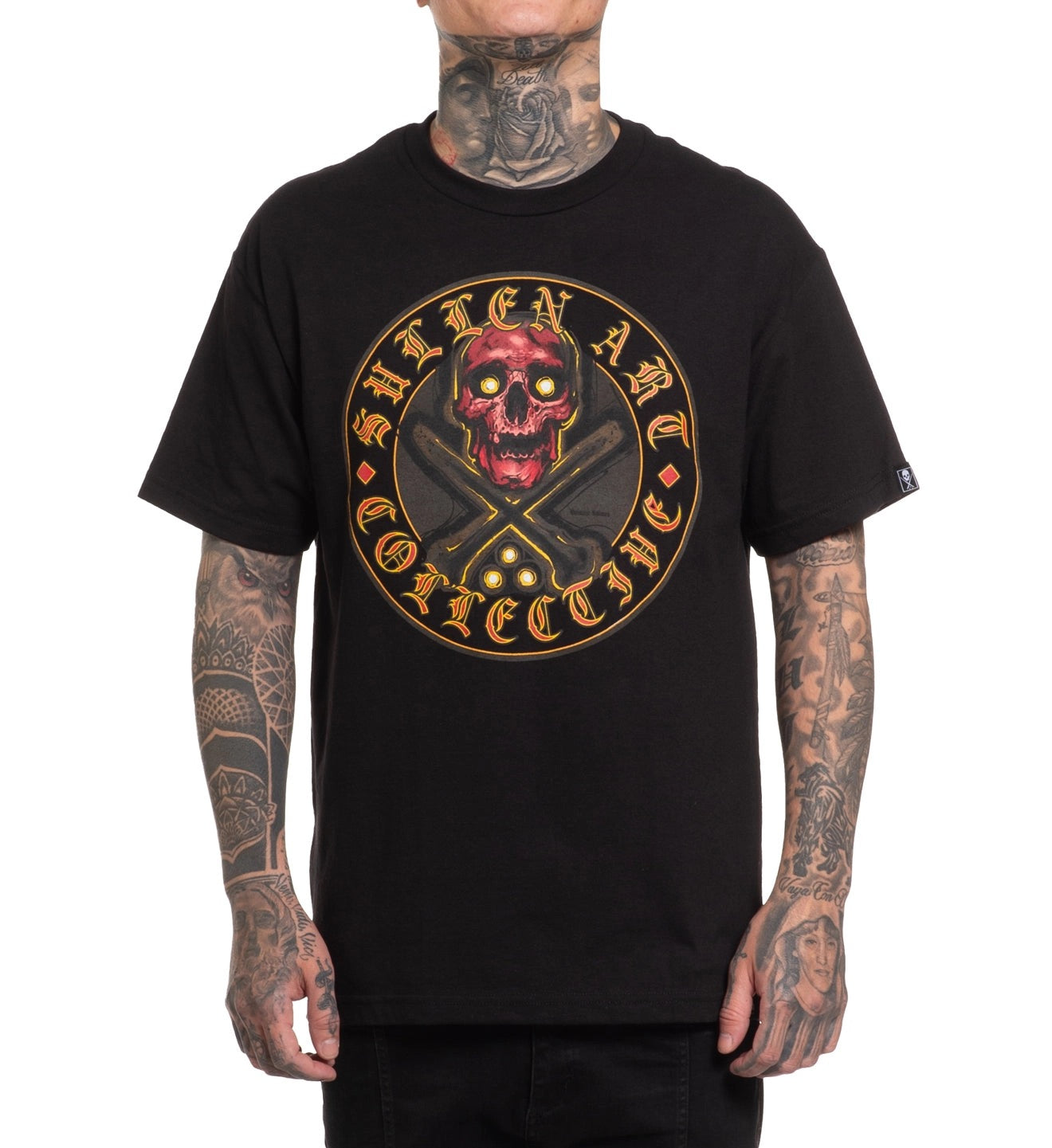 SULLEN CLOTHING RED SKULL BADGE STANDARD T-SHIRT