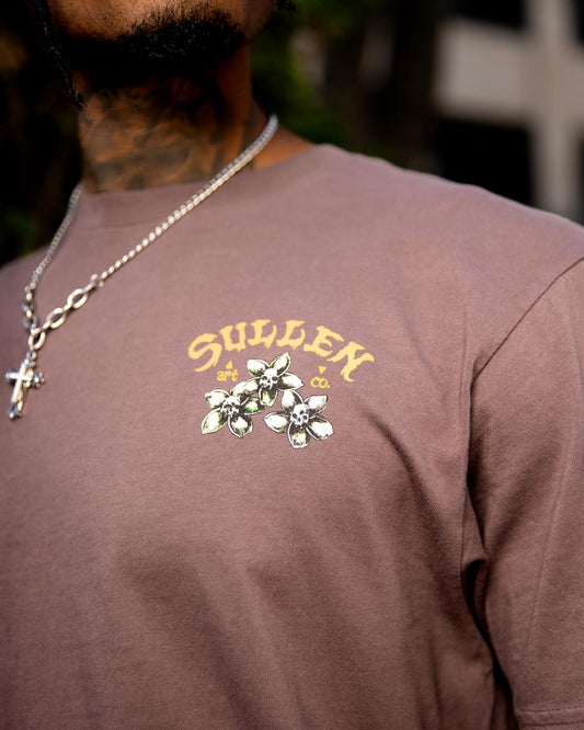 SULLEN CLOTHING HARD GAMBLE MARRON PREMIUM T-SHIRT