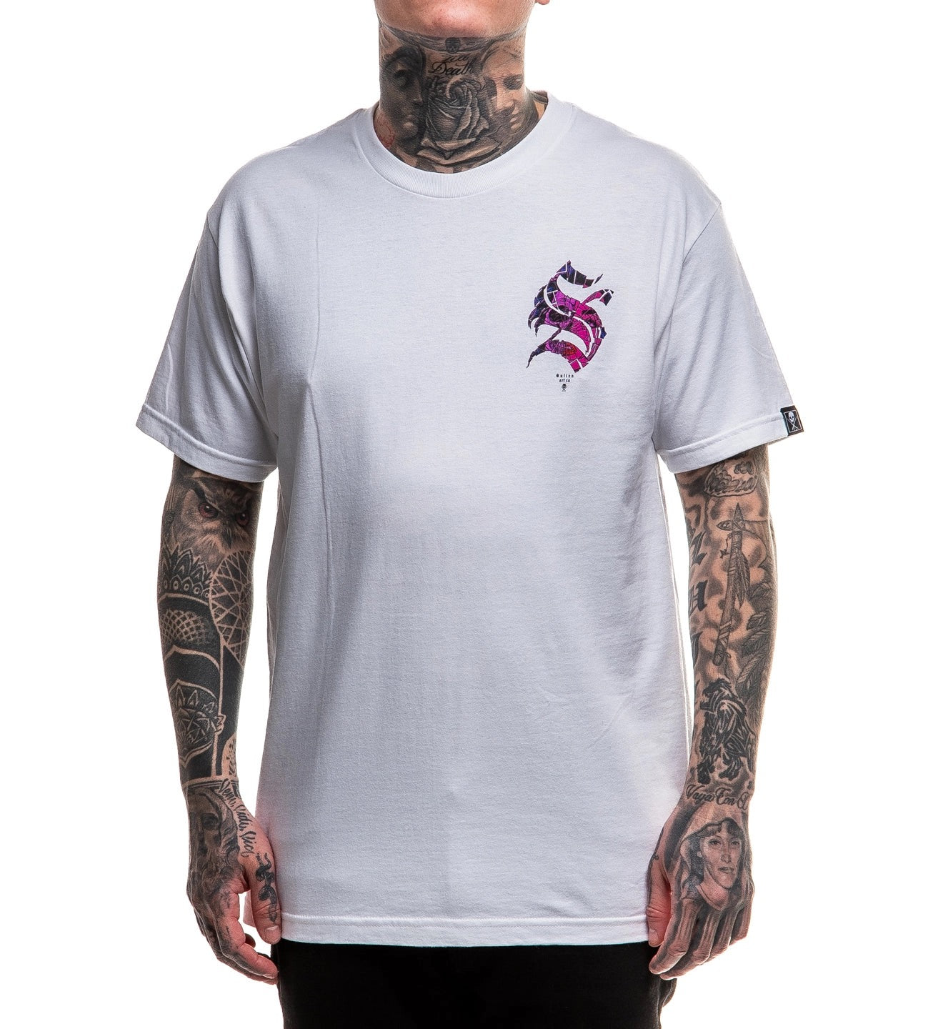 SULLEN CLOTHING SHATTERED WHITE STANDARD T-SHIRT