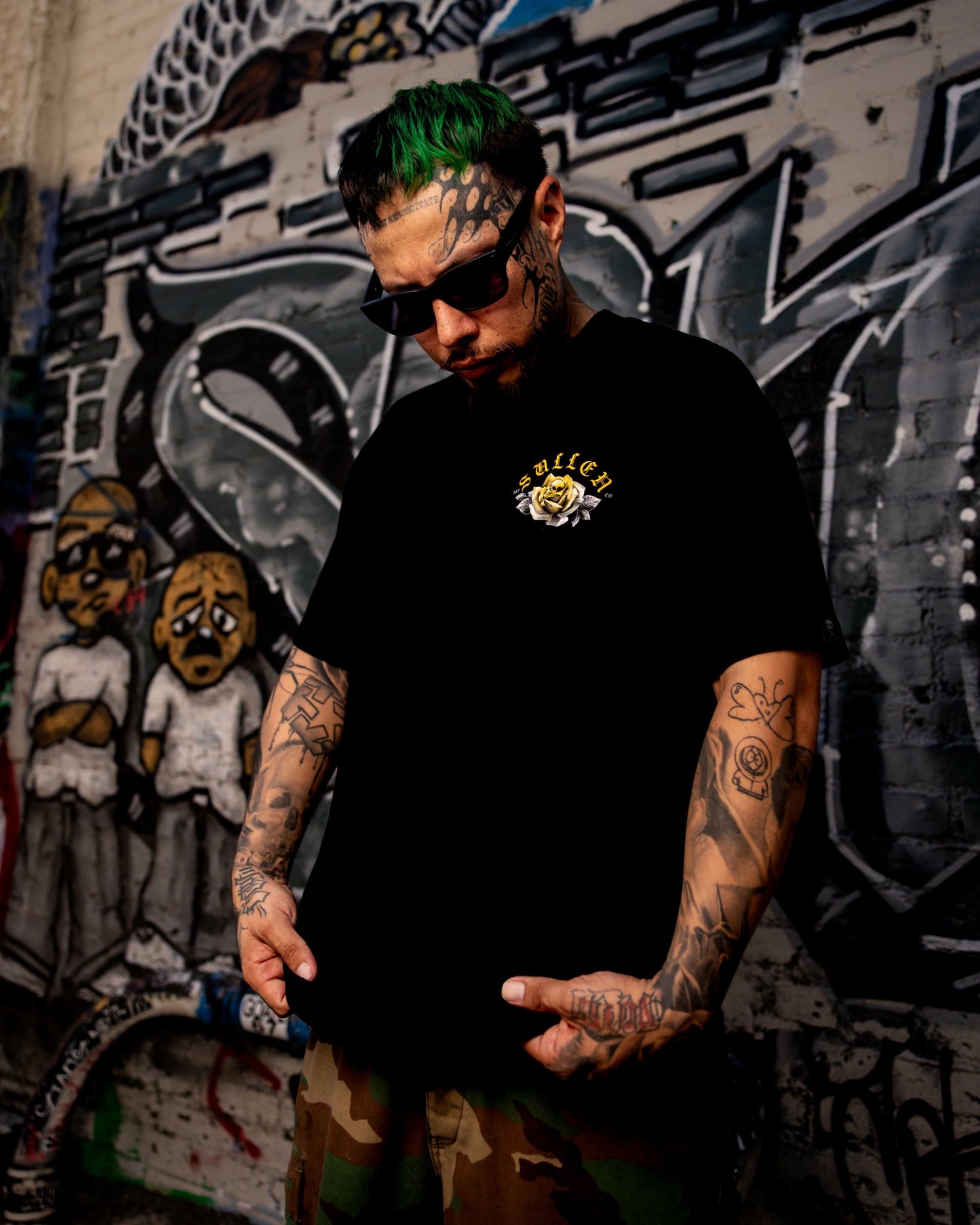 SULLEN CLOTHING GOLD GAZE "1 TON" OVERSIZED HEAVYWEIGHT PREMIUM T-SHIRT