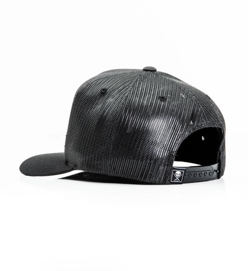 SULLEN CLOTHING CREAPER BLACK SNAPBACK TRUCKER CAP HAT