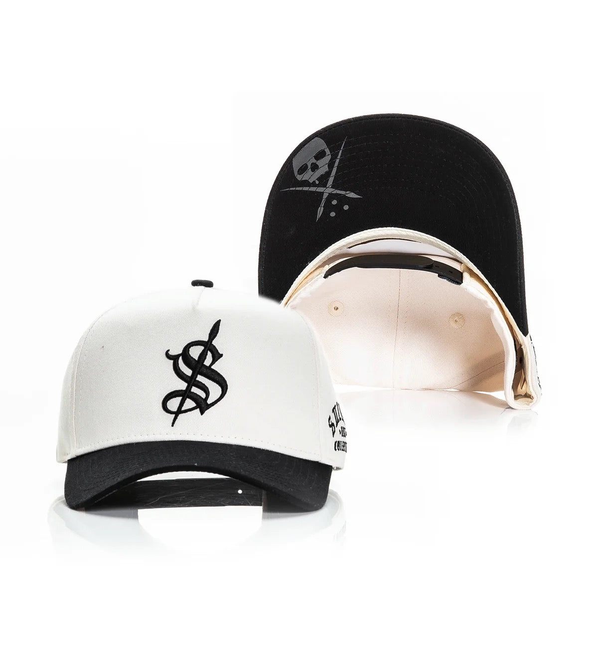 SULLEN CLOTHING MTS BRUSH WHITE & BLACK SNAPBACK CAP