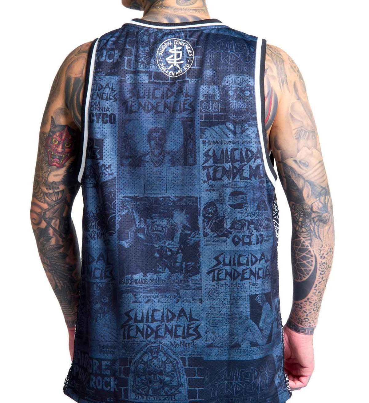 SULLEN CLOTHING X ST POSTED GREY JERSEY TANK VEST
