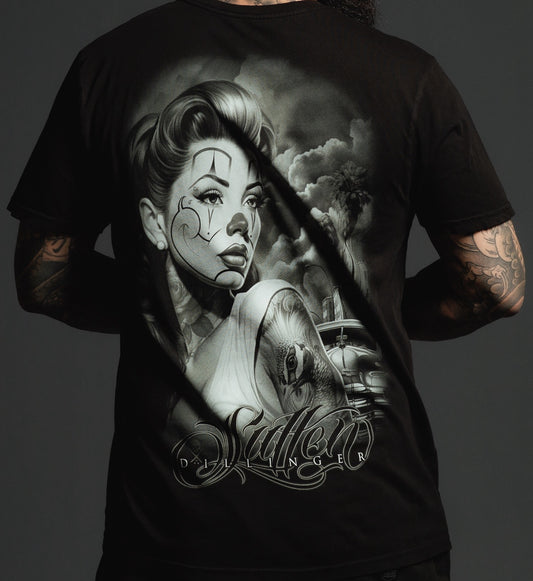 SULLEN CLOTHING DILLINGER BLACK PREMIUM T-SHIRT